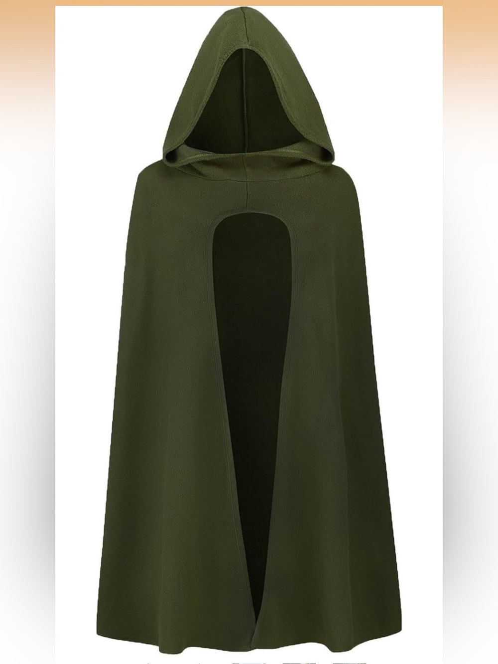 Green Cape Unisex Renaissance Costume Medieval Hooded Cape Halloween
